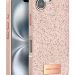 Onegif Apple iPhone 16 Plus Bright Simli Kapak - Pembe