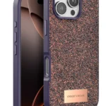 Onegif Apple iPhone 16 Pro Bright Simli Kapak - Derin Mor