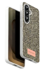 Onegif Samsung Galaxy A17 5G Bright Simli Kapak - Gold