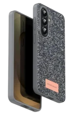 Onegif Samsung Galaxy A17 5G Bright Simli Kapak - Gümüş