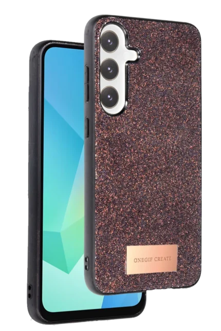 Onegif Samsung Galaxy A26 Bright Simli Kapak - Derin Mor