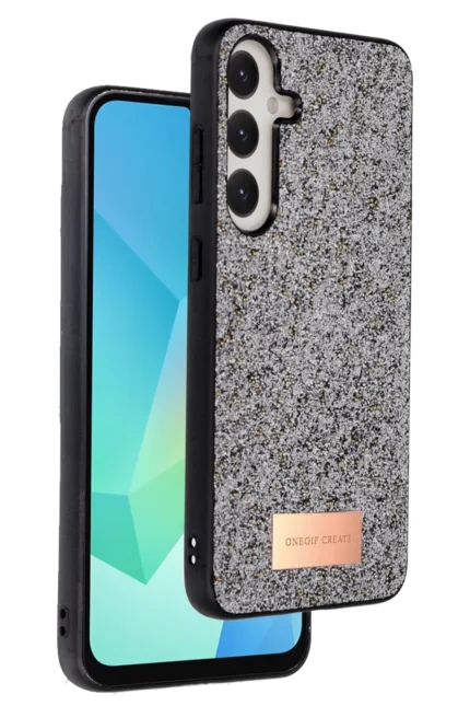 Onegif Samsung Galaxy A26 Bright Simli Kapak - Gümüş