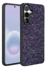 Onegif Samsung Galaxy A37 5G Bright Simli Kapak - Derin Mor