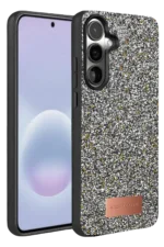 Onegif Samsung Galaxy A37 5G Bright Simli Kapak - Gold