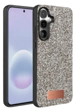 Onegif Samsung Galaxy A37 5G Bright Simli Kapak - Gümüş
