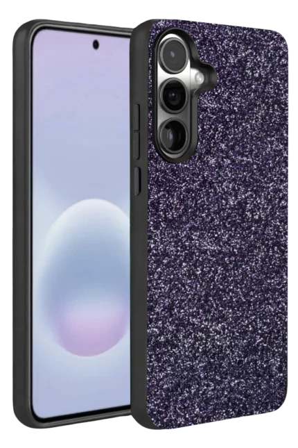 Onegif Samsung Galaxy A57 5G Bright Simli Kapak - Derin Mor