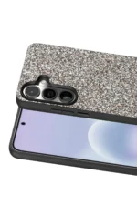 Onegif Samsung Galaxy A57 5G Bright Simli Kapak - Gümüş - Görsel 2