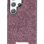 Onegif Samsung Galaxy S23 Ultra Bright Simli Kapak - Derin Mor
