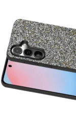 Onegif Samsung Galaxy S24 FE Bright Simli Kapak - Gold - Görsel 2