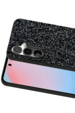 Onegif Samsung Galaxy S24 FE Bright Simli Kapak - Siyah - Görsel 2