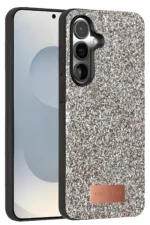 Onegif Samsung Galaxy S25 Bright Simli Kapak - Gümüş