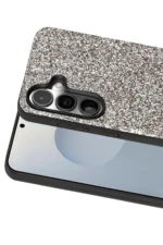 Onegif Samsung Galaxy S25 Plus Bright Simli Kapak - Gümüş - Görsel 2