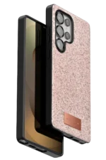 Onegif Samsung Galaxy S25 Ultra Bright Simli Kapak - Pembe