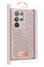 Onegif Samsung Galaxy S26 Ultra Bright Simli Kapak - Pembe - Görsel 4