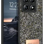 Onegif Xiaomi Mi 14T Pro Bright Simli Kapak - Gümüş