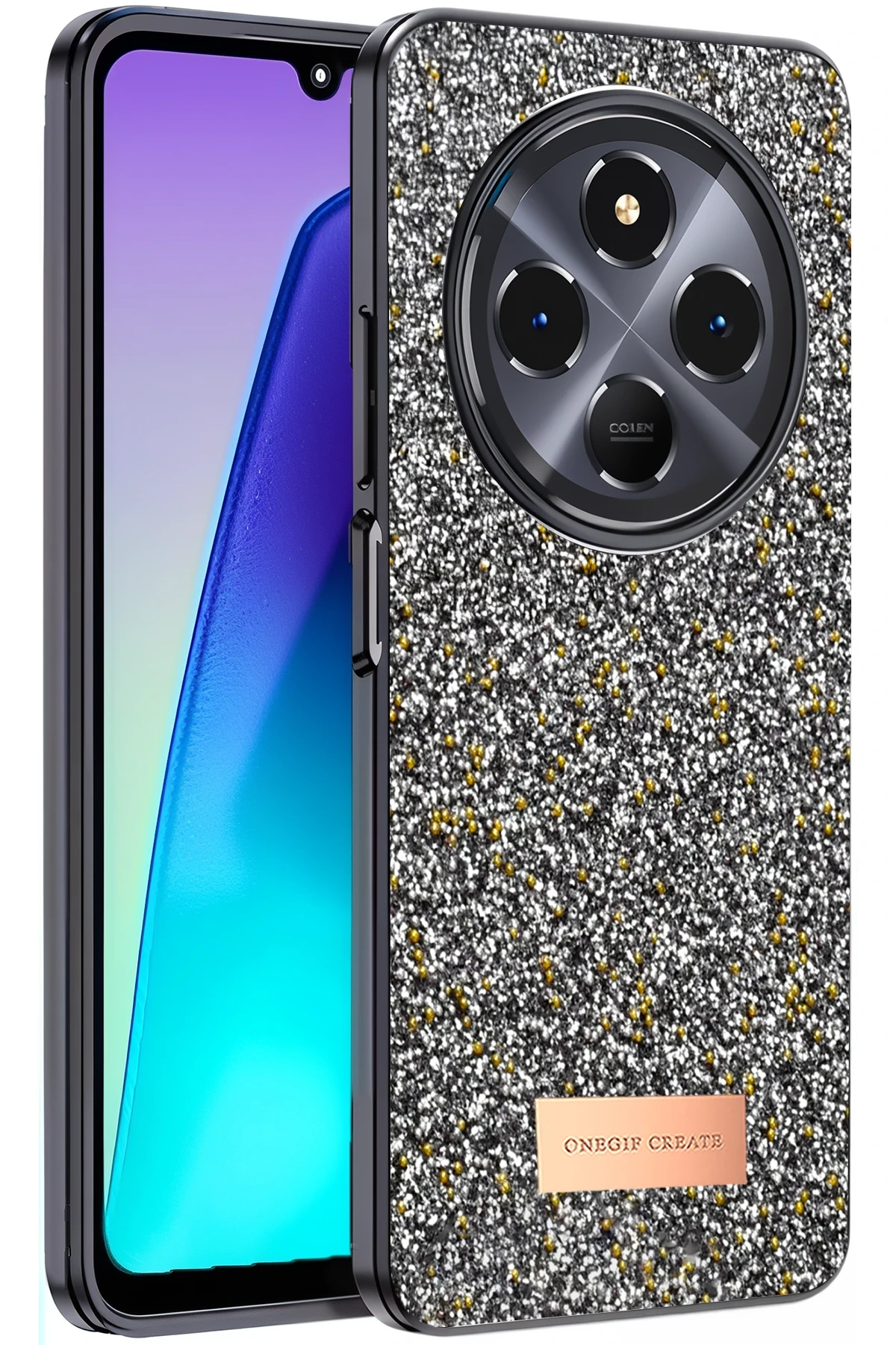 onegif-xiaomi-redmi-14c-bright-simli-kapak-gumus-default Onegif Xiaomi Redmi 14C Bright Simli Kapak - Gümüş - Görsel 1