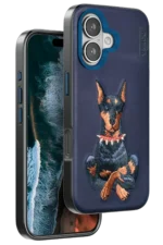 Venco Apple iPhone 16 Perma Desenli Kapak - Lacivert