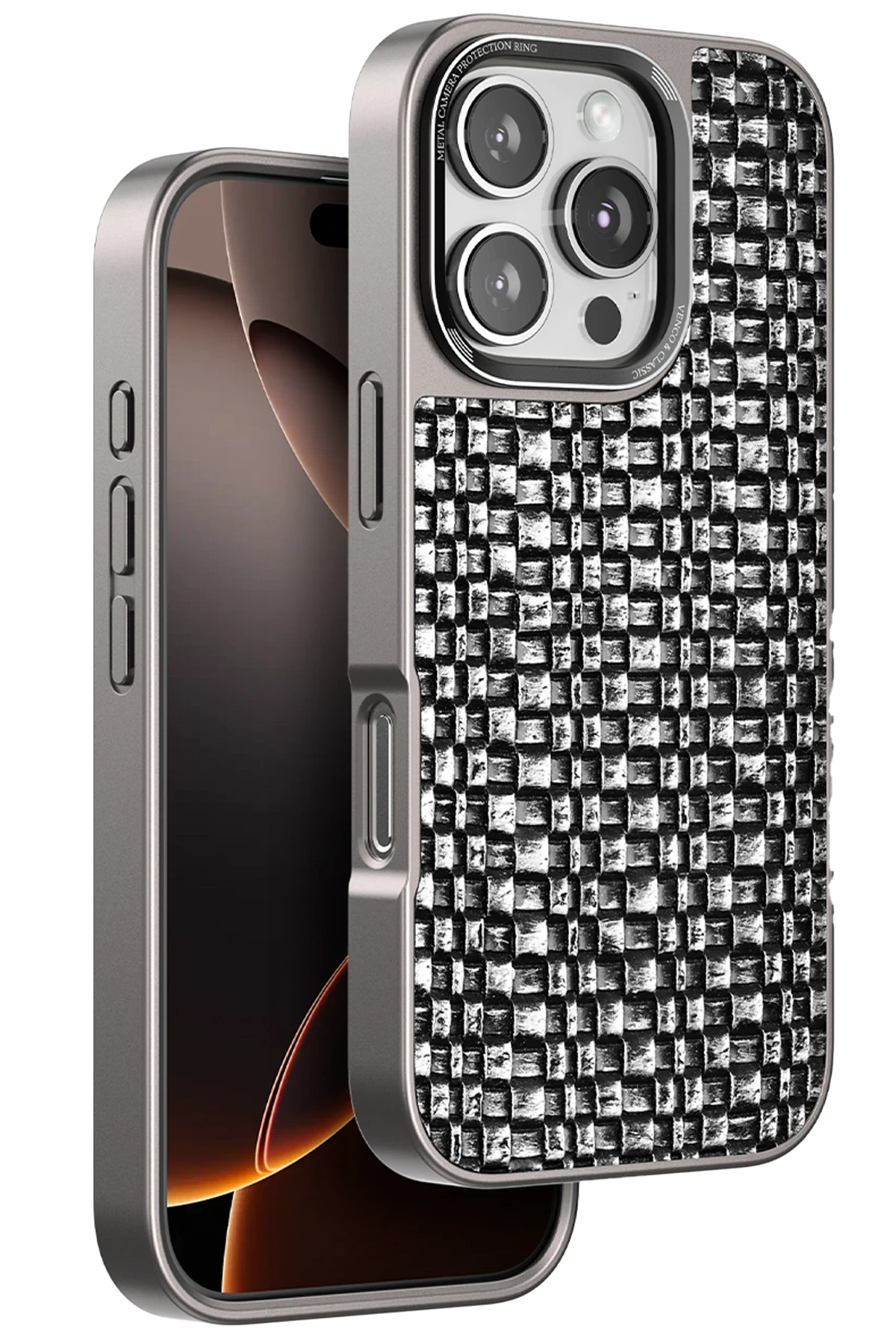 venco-iphone-16-pro-max-brand-kapak-gumus-default Venco Apple iPhone 16 Pro Max Brand Kapak - Gümüş - Görsel 1