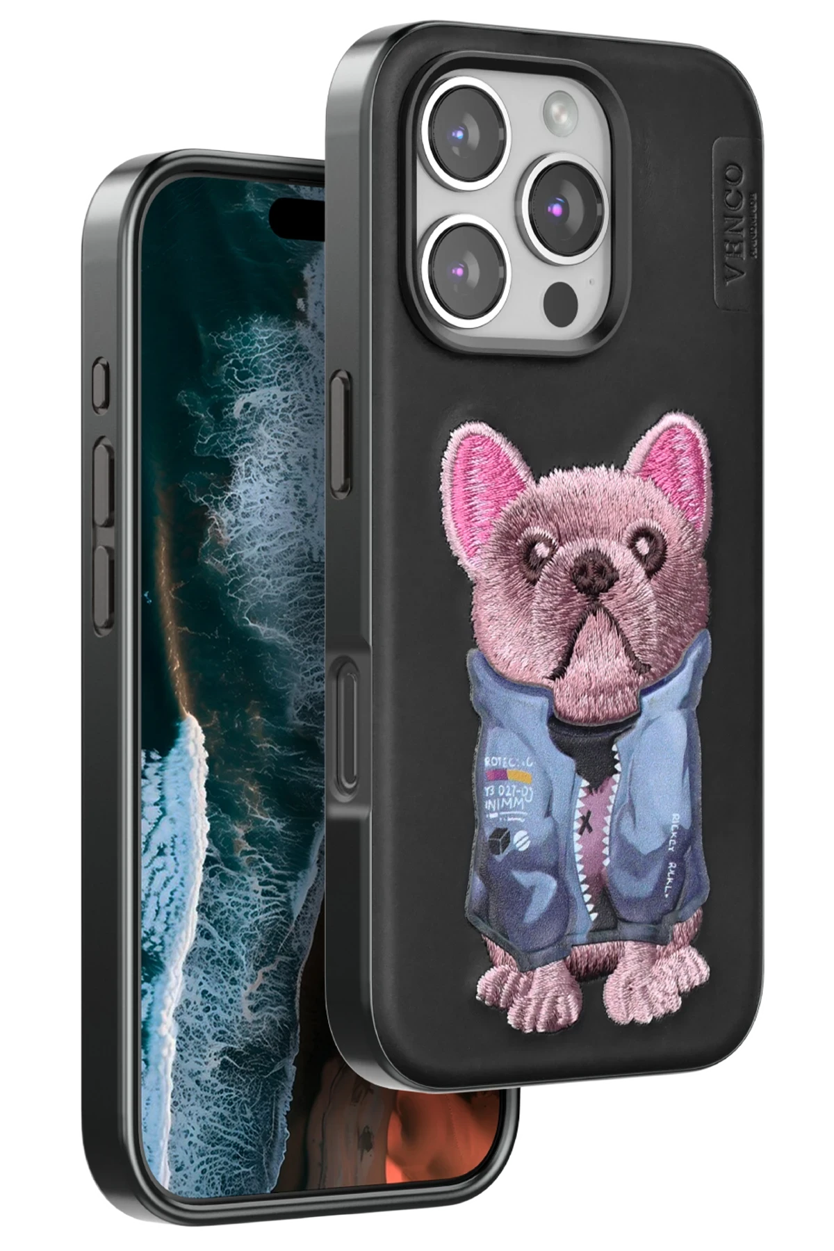venco-iphone-16-pro-max-cute-desenli-kapak-siyah-default Venco Apple iPhone 16 Pro Max Cute Desenli Kapak - Siyah - Görsel 1