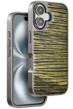 Venco Apple iPhone 16 Wave Kapak - Koyu Kahve