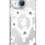 Joko Apple iPhone 14 Floral Magsafe Kapak - Beyaz