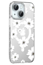 Joko Apple iPhone 14 Floral Magsafe Kapak - Beyaz