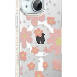 Joko Apple iPhone 14 Floral Magsafe Kapak - Pembe