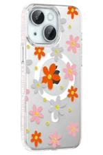 Joko Apple iPhone 14 Floral Magsafe Kapak - Turuncu