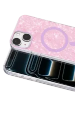 Onegif Apple iPhone 14 Mila Dalgalı Magsafe Kapak - Lila - Görsel 2