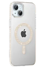 Joko Apple iPhone 14 Move Taşlı Magsafe Kapak - Pembe