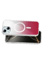 Onegif Apple iPhone 14 Sora Simli Magsafe Kapak - Kırmızı - Görsel 3