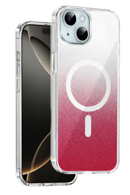 Onegif Apple iPhone 14 Sora Simli Magsafe Kapak - Kırmızı