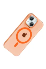 Joko Apple iPhone 15 PC Blank Magsafe Kapak - Turuncu - Görsel 2