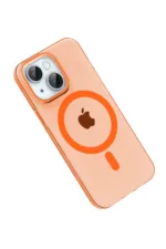Joko Apple iPhone 15 PC Blank Magsafe Kapak - Turuncu - Görsel 3