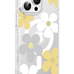Joko Apple iPhone 15 Pro Floral Magsafe Kapak - Sarı