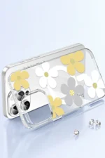Joko Apple iPhone 15 Pro Max Floral Magsafe Kapak - Sarı - Görsel 3