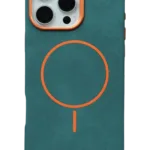 Joko Apple iPhone 15 Pro Max Luno Deri Magsafe Kapak - Yeşil