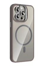 Joko Apple iPhone 15 Pro Max Remim Lensli Magsafe Standlı Kapak - Titan Gri - Görsel 2