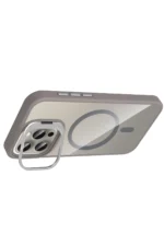 Joko Apple iPhone 15 Pro Max Remim Lensli Magsafe Standlı Kapak - Titan Gri - Görsel 3
