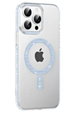 Joko Apple iPhone 15 Pro Move Taşlı Magsafe Kapak - Mavi