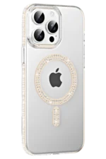 Joko Apple iPhone 15 Pro Move Taşlı Magsafe Kapak - Pembe