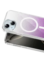 Onegif Apple iPhone 15 Sora Simli Magsafe Kapak - Mor - Görsel 2