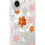 Joko Apple iPhone 16 Floral Magsafe Kapak - Turuncu
