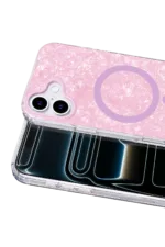 Onegif Apple iPhone 16 Mila Dalgalı Magsafe Kapak - Lila - Görsel 2