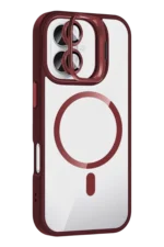 Joko Apple iPhone 16 Plus Remim Lensli Magsafe Standlı Kapak - Bordo