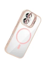 Joko Apple iPhone 16 Plus Remim Lensli Magsafe Standlı Kapak - Pembe - Görsel 2
