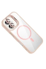 Joko Apple iPhone 16 Plus Remim Lensli Magsafe Standlı Kapak - Pembe - Görsel 3