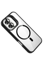 Joko Apple iPhone 16 Plus Remim Lensli Magsafe Standlı Kapak - Siyah - Görsel 3
