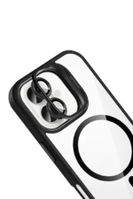 Joko Apple iPhone 16 Plus Remim Lensli Magsafe Standlı Kapak - Siyah - Görsel 4