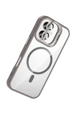 Joko Apple iPhone 16 Plus Remim Lensli Magsafe Standlı Kapak - Titan Gri - Görsel 2